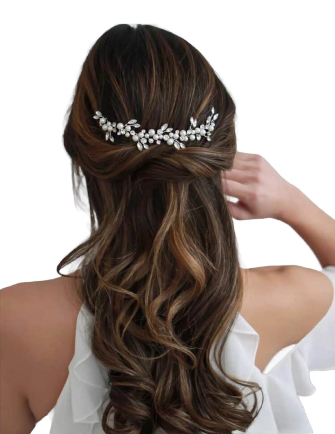 Pearl & Rhinestone Hair Piece