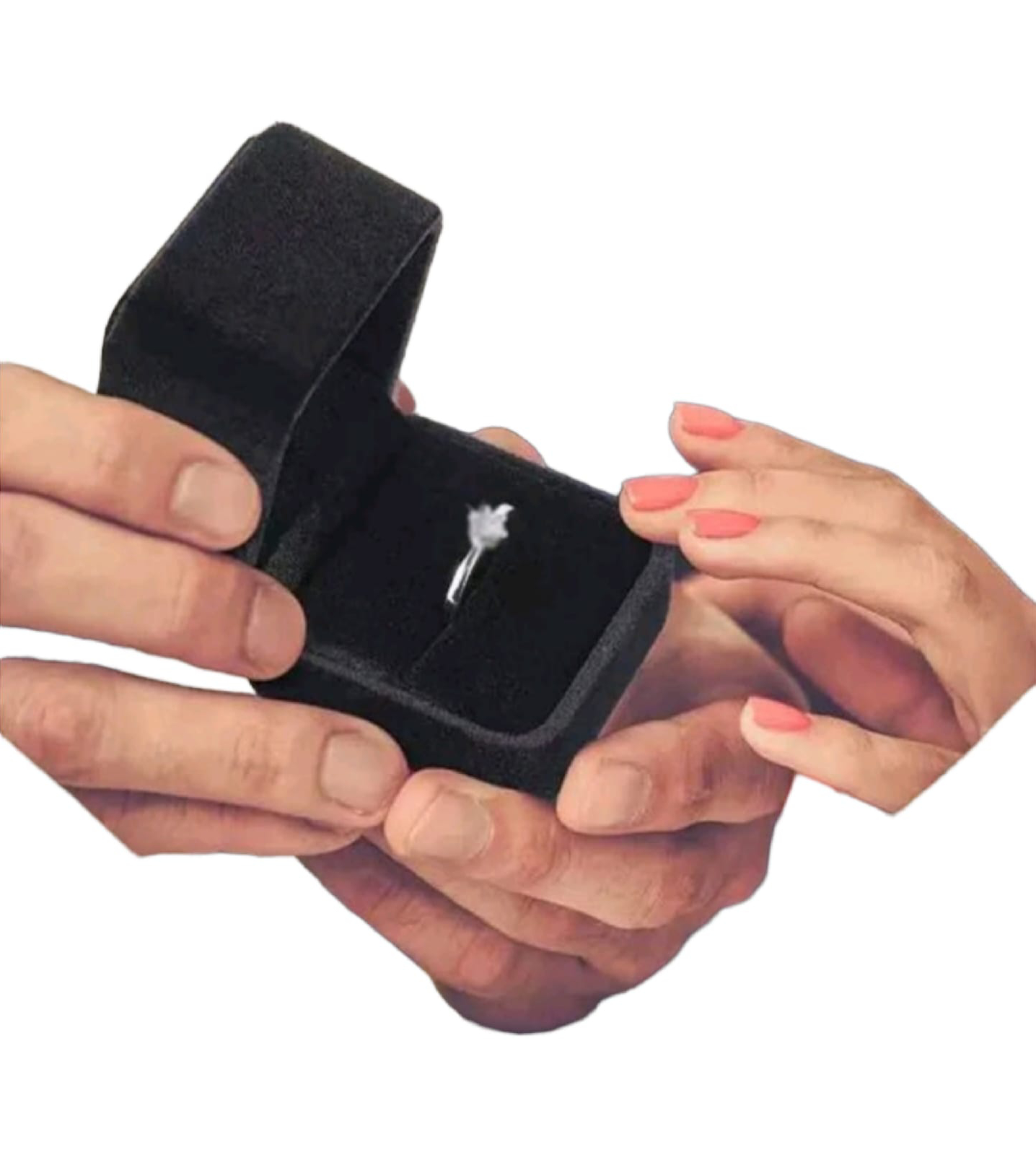 Buy Longpro Ring Box with LED Light Velvet Storage Holder Display Case  Pendant Box Black Jewelry Case Organizer Gift Box Ring Bearer Box for  Proposal Wedding Engagement Ceremony (single ring box) Online