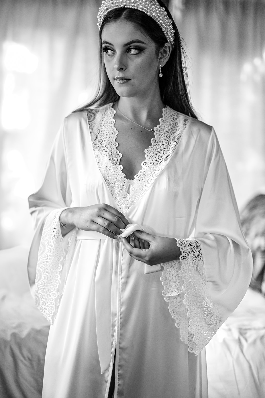 Touch of Lace Robe (to Hire)