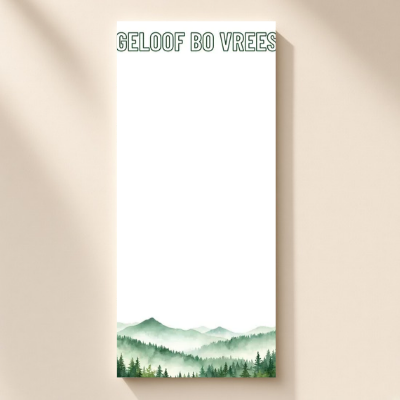 Geloof bo Vrees | Skryfblok