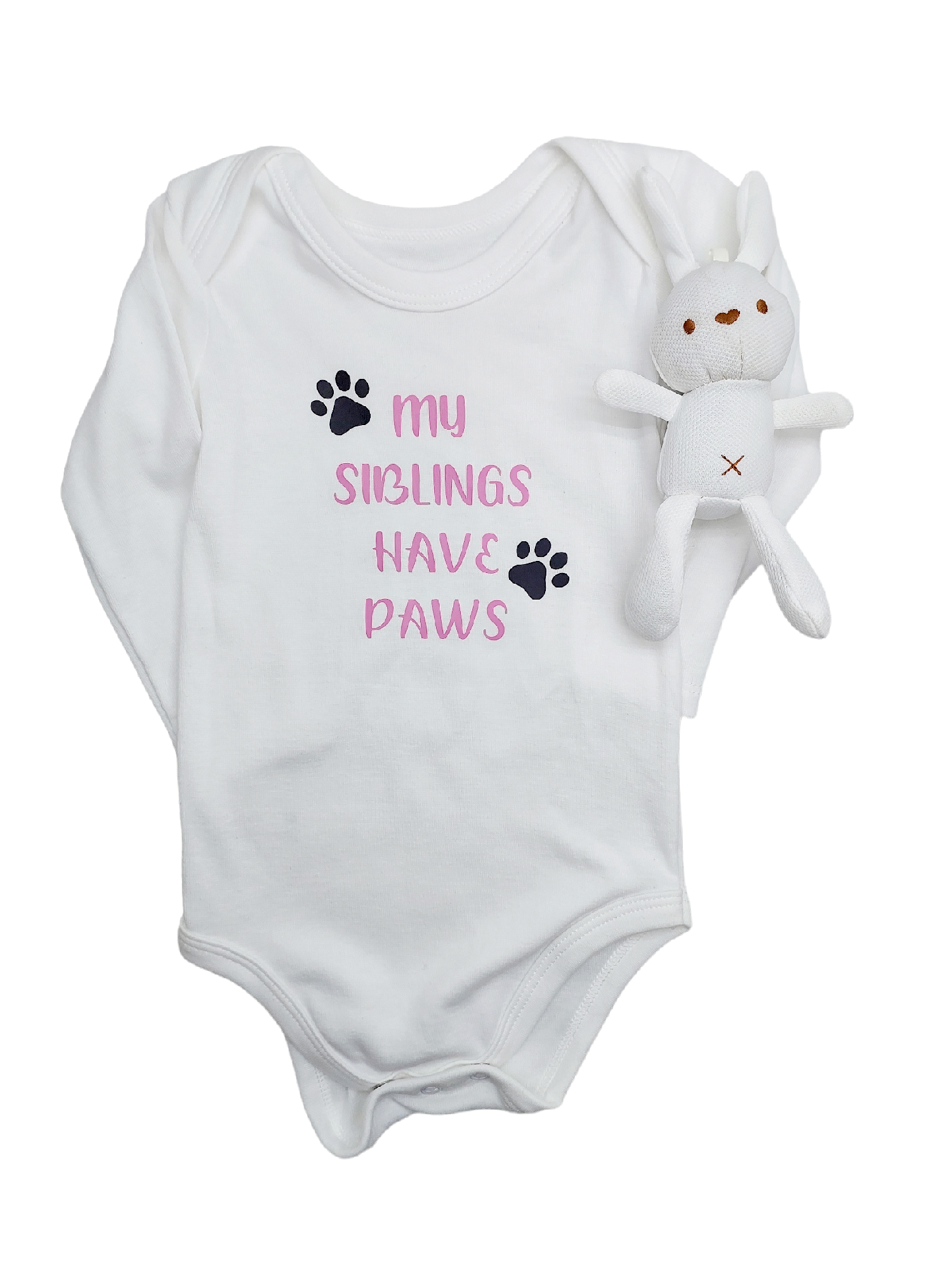 My Siblings Have Paws Baby Vest