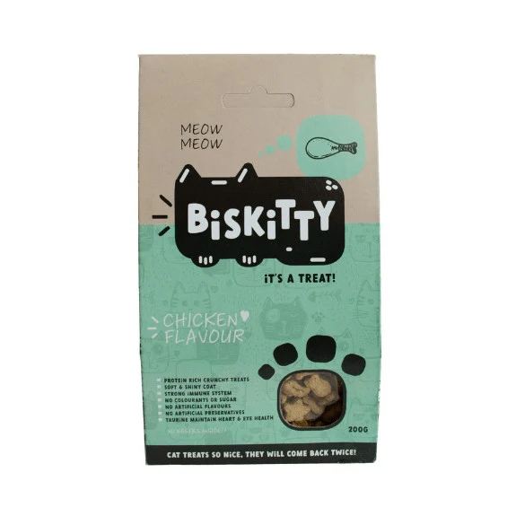 Cat Treats Chicken - BisKitty