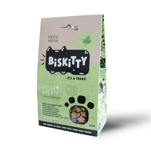 Cat Treats Fresh Breath - BisKitty