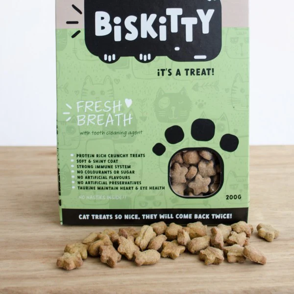 Cat Treats Fresh Breath - BisKitty