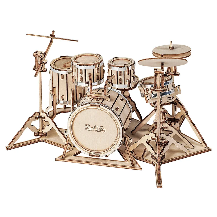 Rhythm Unleashed: Rolife Drum Kit 3D Puzzle