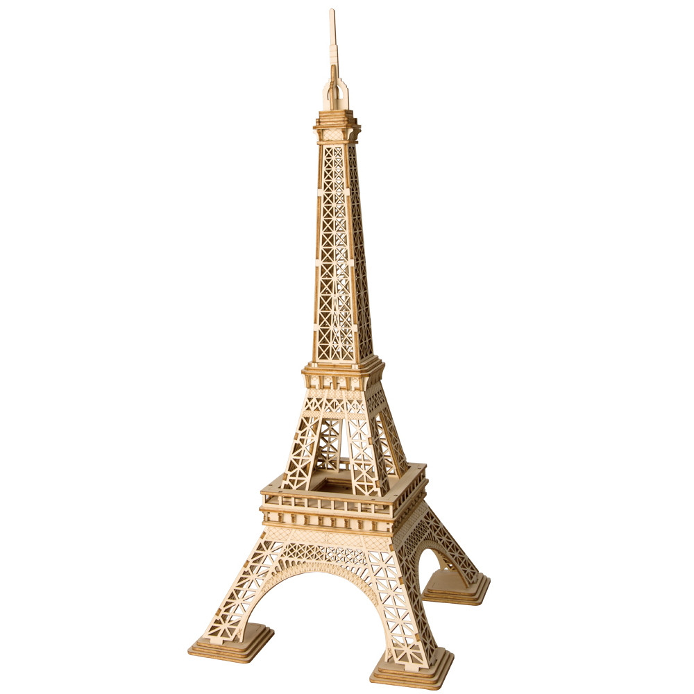 Eiffel Tower Enigma: 3D Wooden Puzzle