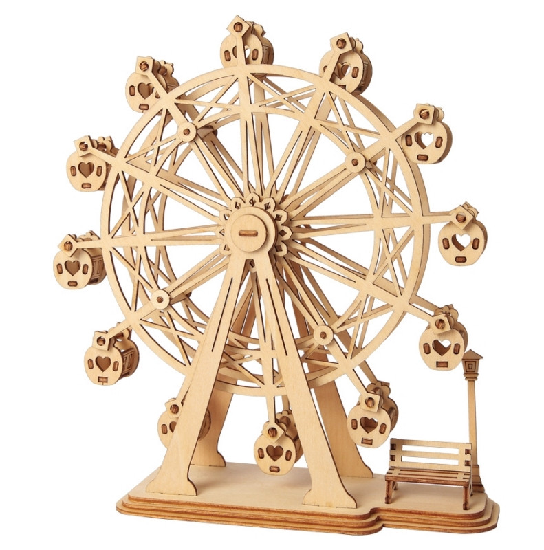 3D Wooden Puzzle: Ferris Wheel