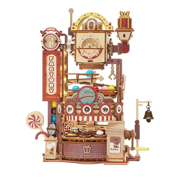 Cocoa Wonderland Marble Run: 3D Wooden Puzzle